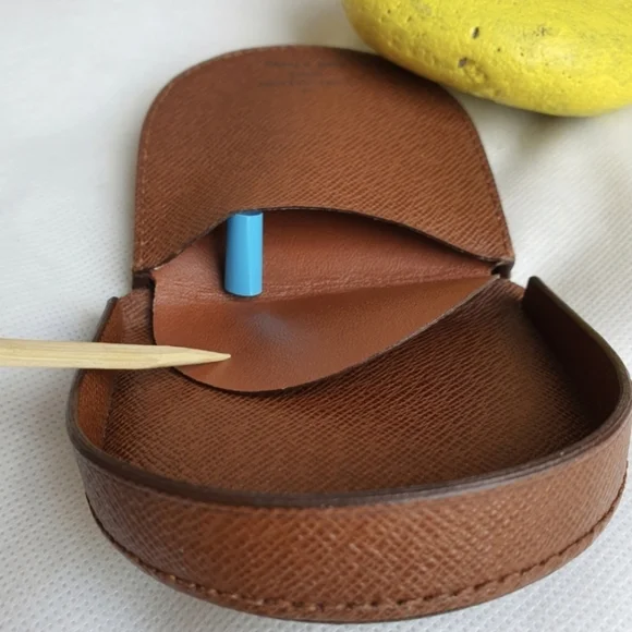 Louis Vuitton Mono Porte Monnaie Cuvette Leather Coin Purse Wallet Jewelry Case - Picture 5 of 10